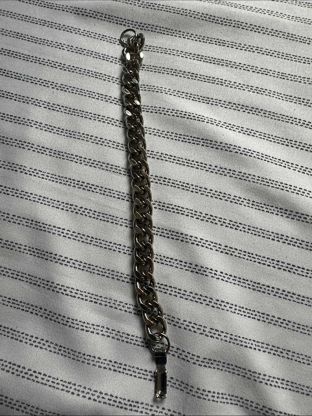 Vintage Silver-Tone Chunky Link Bracelet